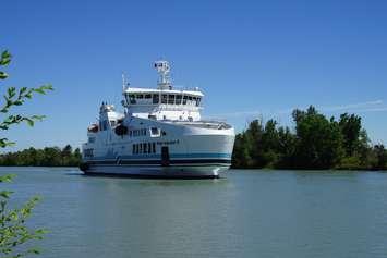 The new Pelee Islander II arrived in Pelee island, Kingsville and Leamington. June 15, 2018. (Photo courtesy of Ontario Ferries)